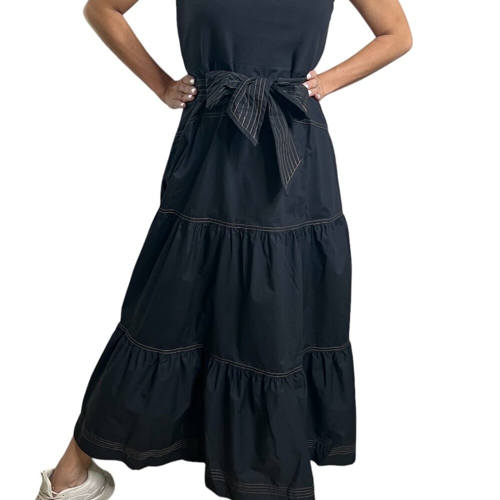 TAHARI, maxi  dress, size Large, color: Black - Picture 2 of 7